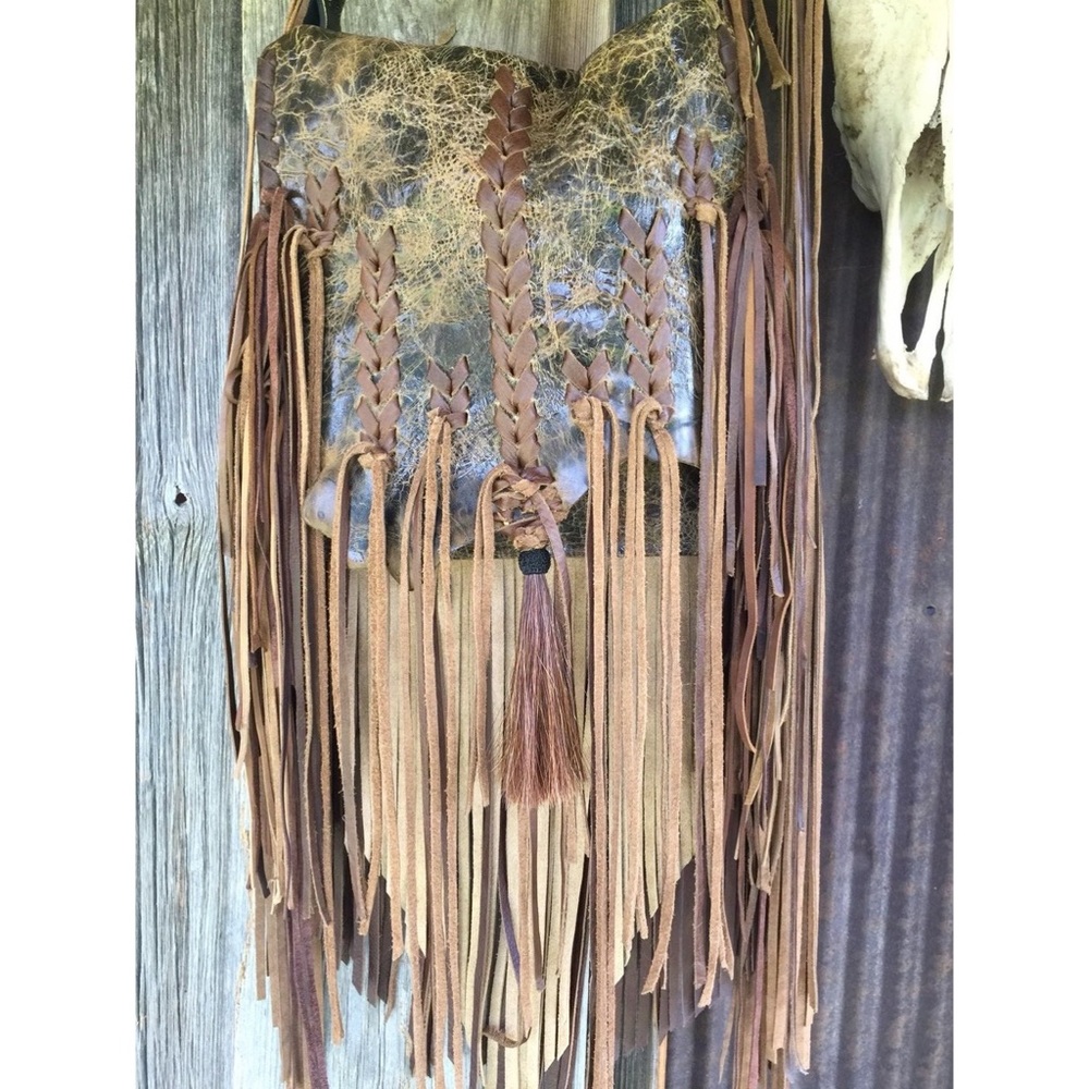 Handmade One of a kind Whiskey Lee Leather Bag